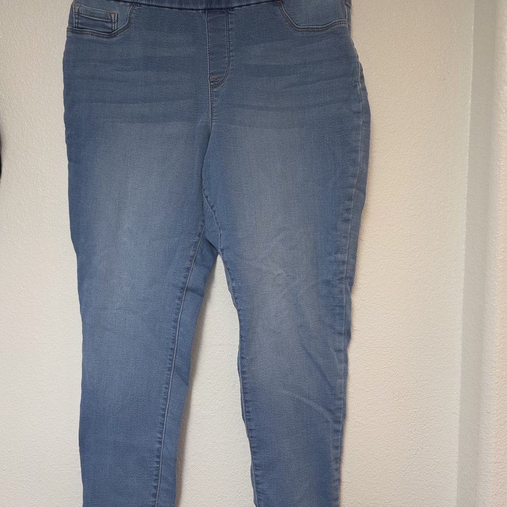 Nine West Light Blue Stretch Jeggings